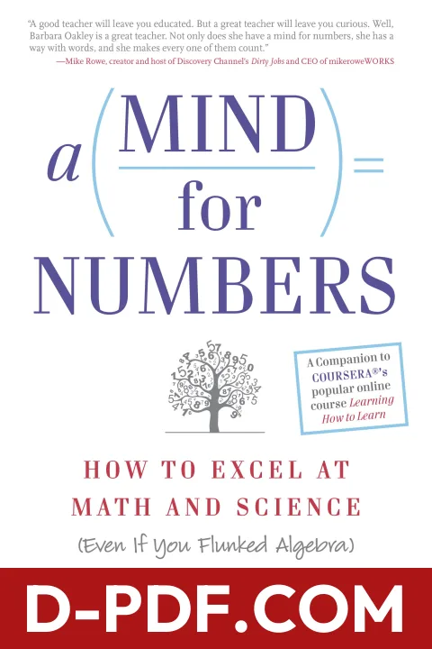 A Mind for Numbers: How to Excel at Math and Science by Barbara Oakley book cover
