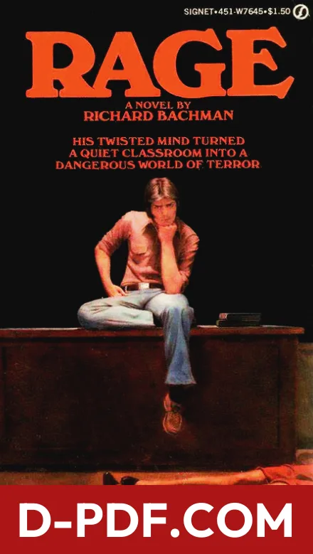 Rage by Richard Bachman book cover