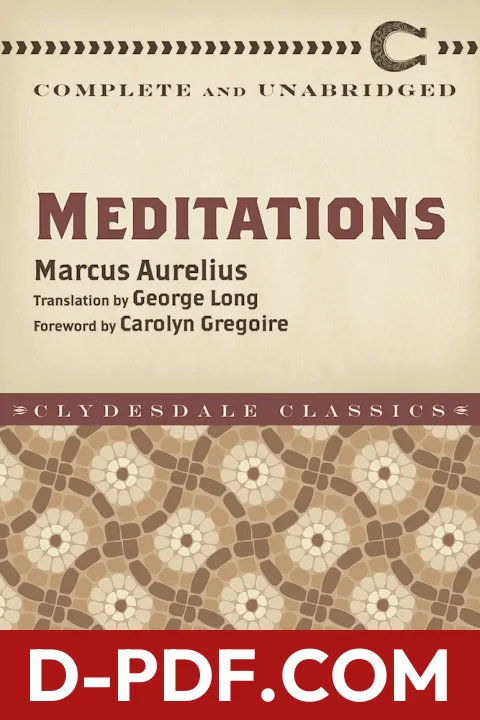 Meditations by Marcus Aurelius book cover