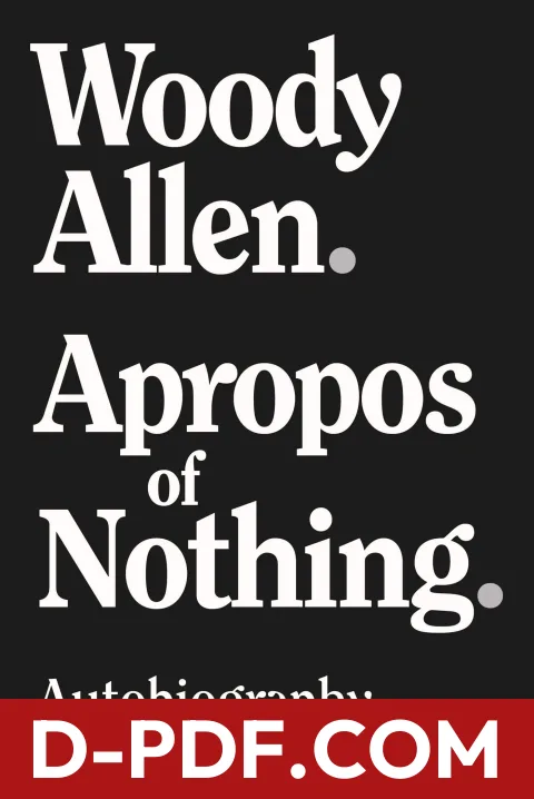 Apropos of Nothing by Woody Allen book cover