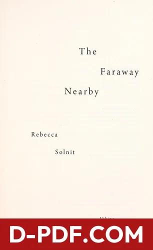 The faraway nearby by Rebecca Solnit book cover