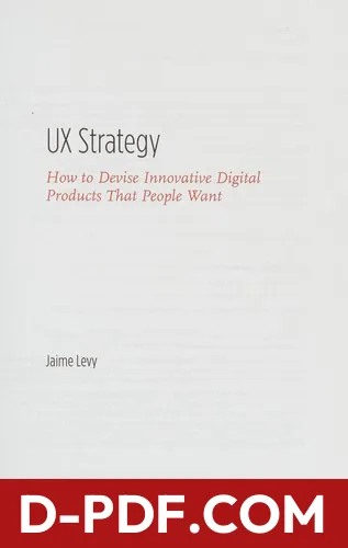 UX strategy by Jaime Levy book cover